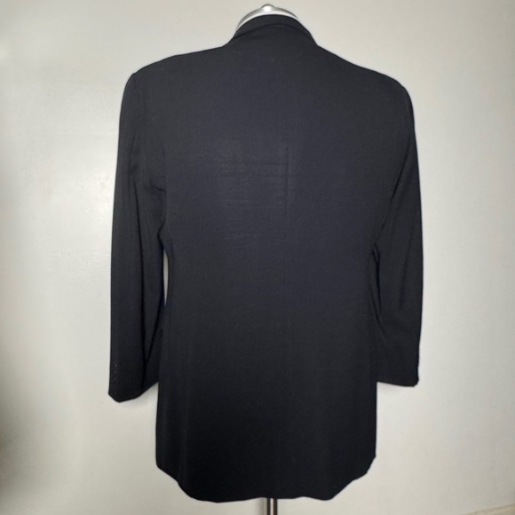 Vintage Armani Collezioni Mens Black Wool Silk Blend Suit 46L 38W - Picture 3 of 7
